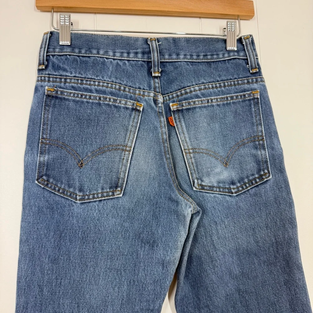 Levi’s Vintage Orange Tab Paper Tag Student Big Bell Flare Jeans - Picture 7 of 15